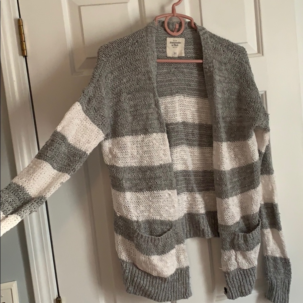 Abercrombie & Fitch striped cardigan